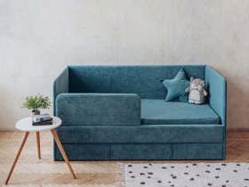 Диван-кровать Happy (бирюзовый) в Ужанихе - uzhaniha.mebel-nsk.ru | фото