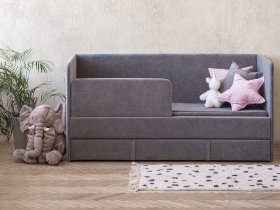 Диван-кровать Happy (темно-серый) в Ужанихе - uzhaniha.mebel-nsk.ru | фото