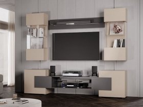 Гостиная Фэнтези (кашемир/графит) в Ужанихе - uzhaniha.mebel-nsk.ru | фото