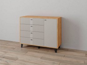 Комод «Катрин-13» (дуб крафт золотой/сантьяго софт) в Ужанихе - uzhaniha.mebel-nsk.ru | фото
