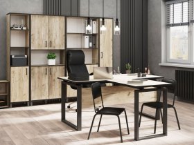 Комплект Гермес лофт (дуб крафт серый) в Ужанихе - uzhaniha.mebel-nsk.ru | фото