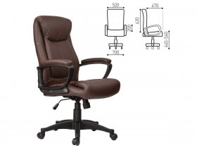 Кресло офисное BRABIX Enter EX-511, коричневое в Ужанихе - uzhaniha.mebel-nsk.ru | фото