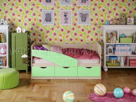 Кровать детская Бабочки 1,8 м в Ужанихе - uzhaniha.mebel-nsk.ru | фото