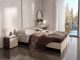Кровать двухспальная 1,6м Гиза в Ужанихе - uzhaniha.mebel-nsk.ru | фото