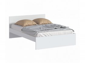 Кровать двуспальная 1,4м Бруклин СБ-3353 (белый) в Ужанихе - uzhaniha.mebel-nsk.ru | фото