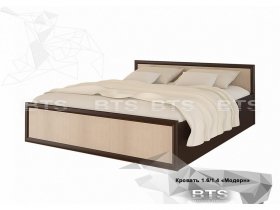Кровать двуспальная 1,4м Модерн (BTS) в Ужанихе - uzhaniha.mebel-nsk.ru | фото
