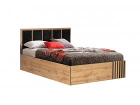 Кровать двуспальная с подъем. мех. 1,6 м Либерти 51.20 в Ужанихе - uzhaniha.mebel-nsk.ru | фото