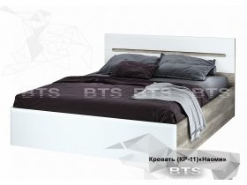 Кровать двуспальная 1,6 м  Наоми КР-11 в Ужанихе - uzhaniha.mebel-nsk.ru | фото