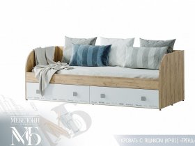 Кровать с ящиками Тренд КР-01 в Ужанихе - uzhaniha.mebel-nsk.ru | фото