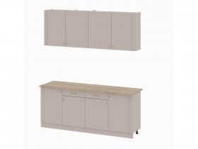Кухонный гарнитур 2,0м Одетта (меланж/дуб сонома) в Ужанихе - uzhaniha.mebel-nsk.ru | фото