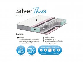 Матрас Silver Three в Ужанихе - uzhaniha.mebel-nsk.ru | фото