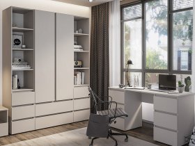 Модульная детская Люмо (кашемир) в Ужанихе - uzhaniha.mebel-nsk.ru | фото
