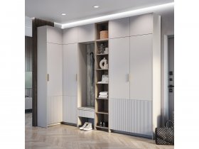 Модульная прихожая Пандора (кашемир/MF03) в Ужанихе - uzhaniha.mebel-nsk.ru | фото