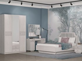 Модульная спальня Лоренцо в Ужанихе - uzhaniha.mebel-nsk.ru | фото