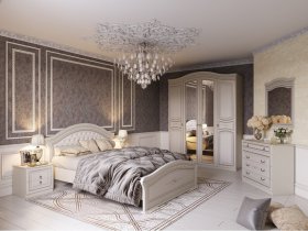 Модульная спальня Николь (Мебельград) в Ужанихе - uzhaniha.mebel-nsk.ru | фото