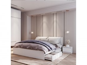 Модульная спальня Симпл в Ужанихе - uzhaniha.mebel-nsk.ru | фото
