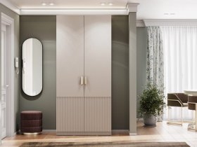 Шкаф двухстворчатый Эккервуд (Нью) (меланж) в Ужанихе - uzhaniha.mebel-nsk.ru | фото